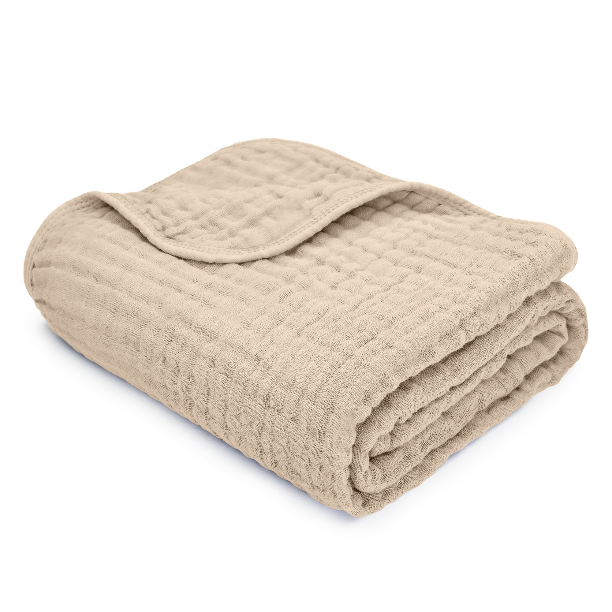 Muslin Baby Blanket, 40" x 40" Swaddle Blanket by Comfy Cubs