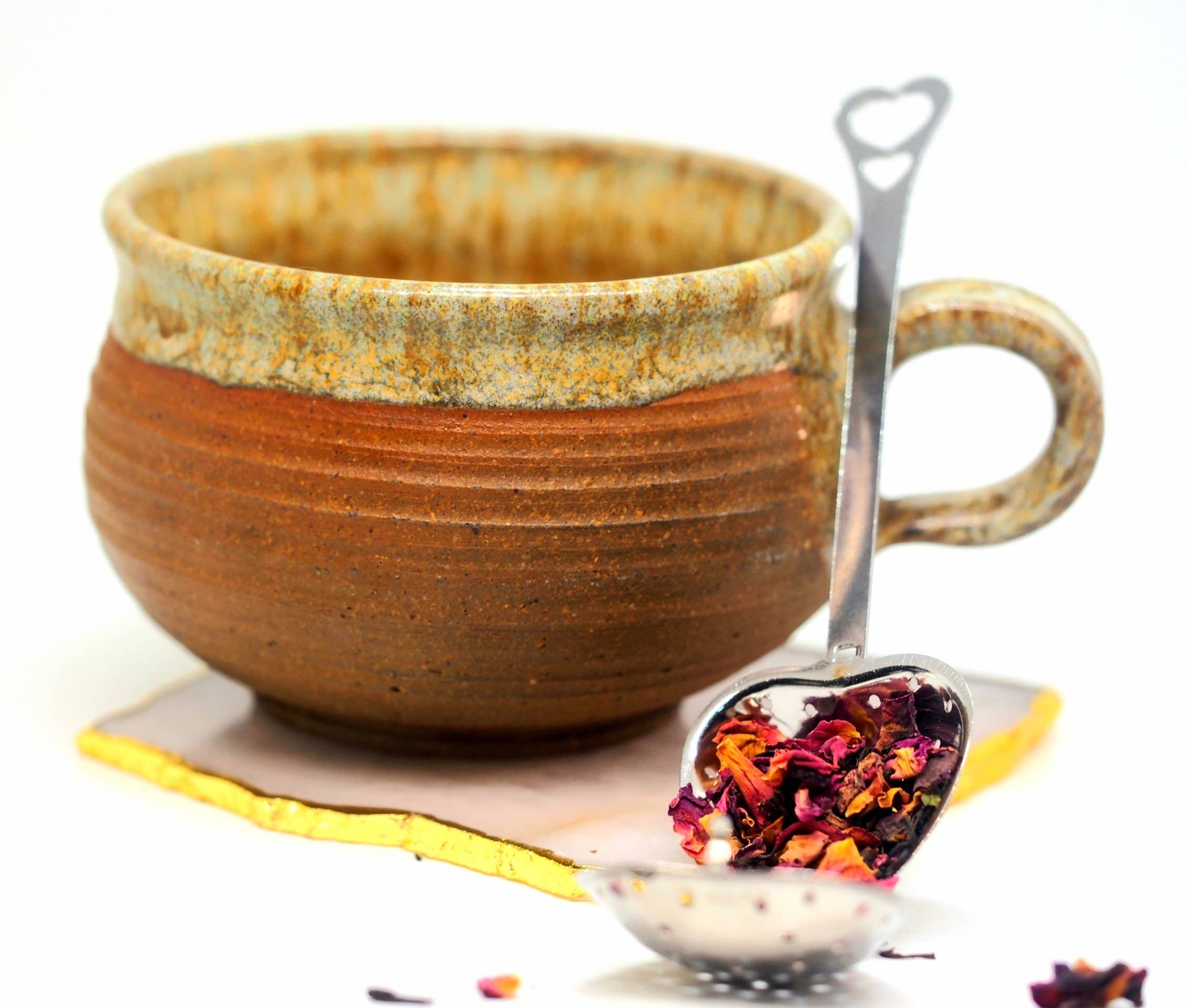 Heart Shape Tea Strainer Spoon Ready To Ship Loose Herb