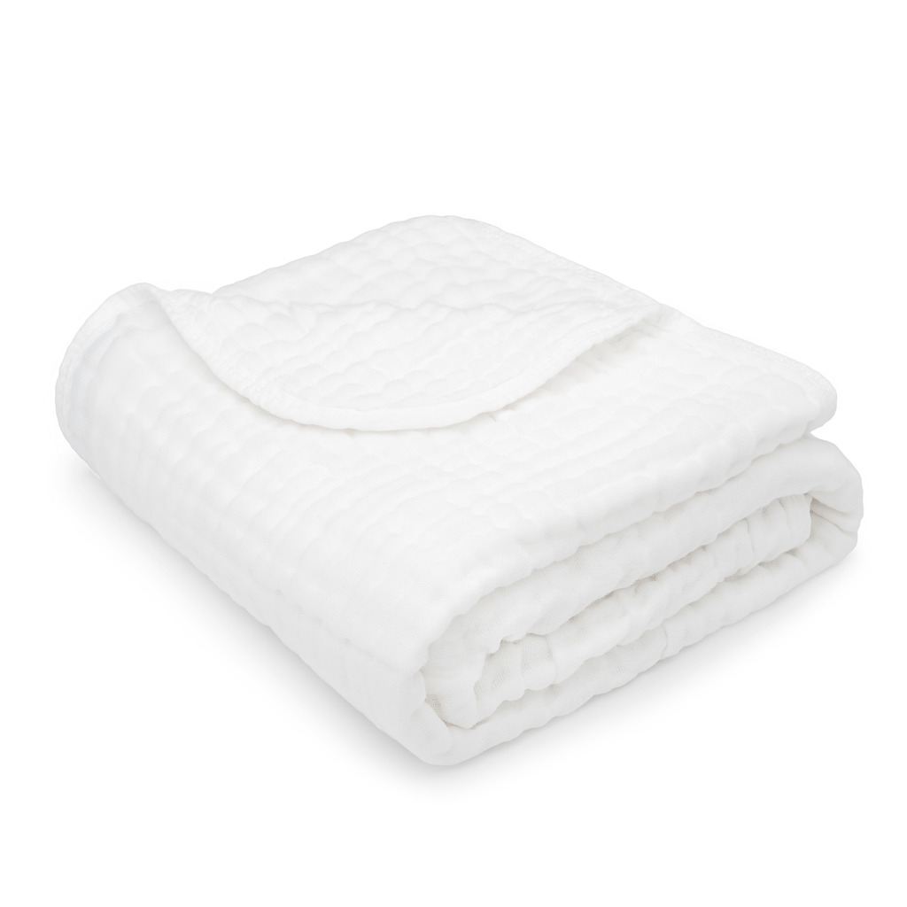 Muslin Baby Blanket, 40" x 40" Swaddle Blanket by Comfy Cubs