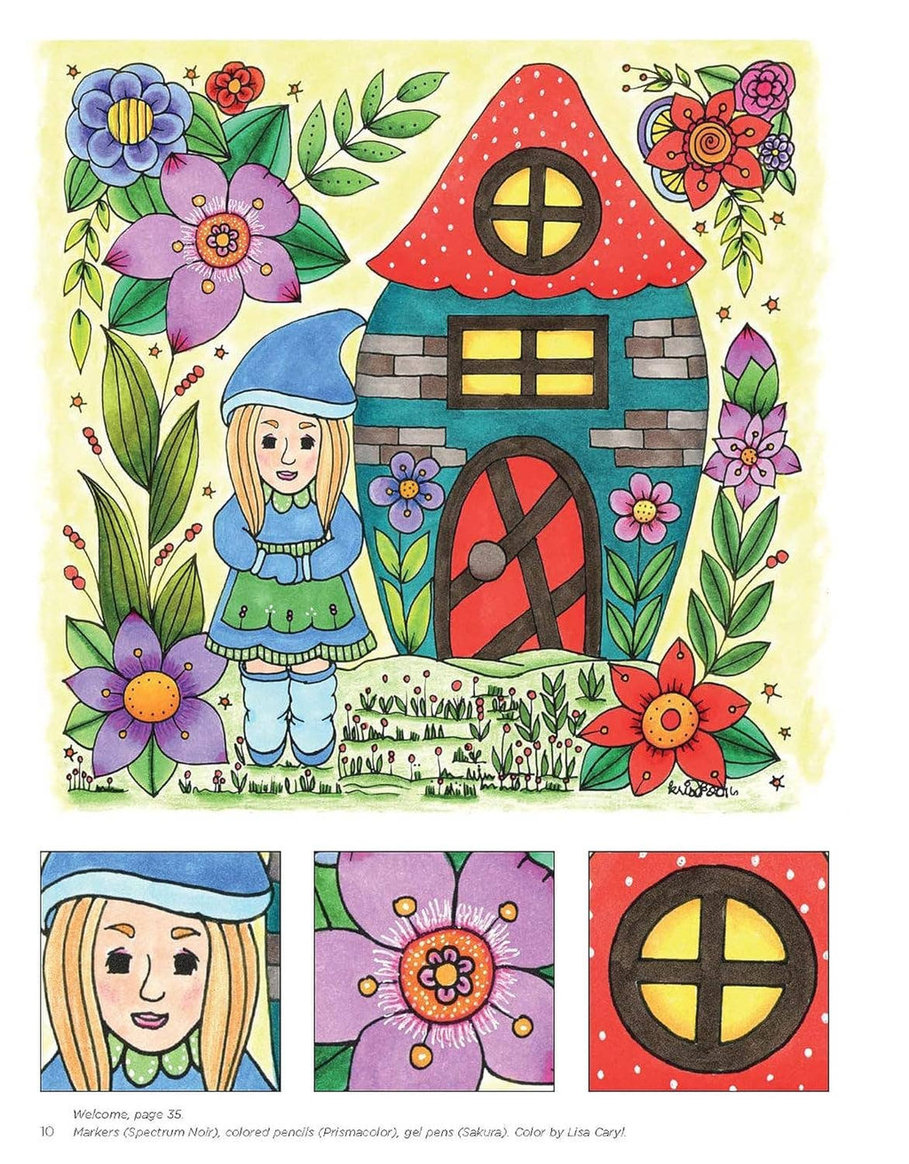 KC Doodle Art Woodland Whispers Coloring Book