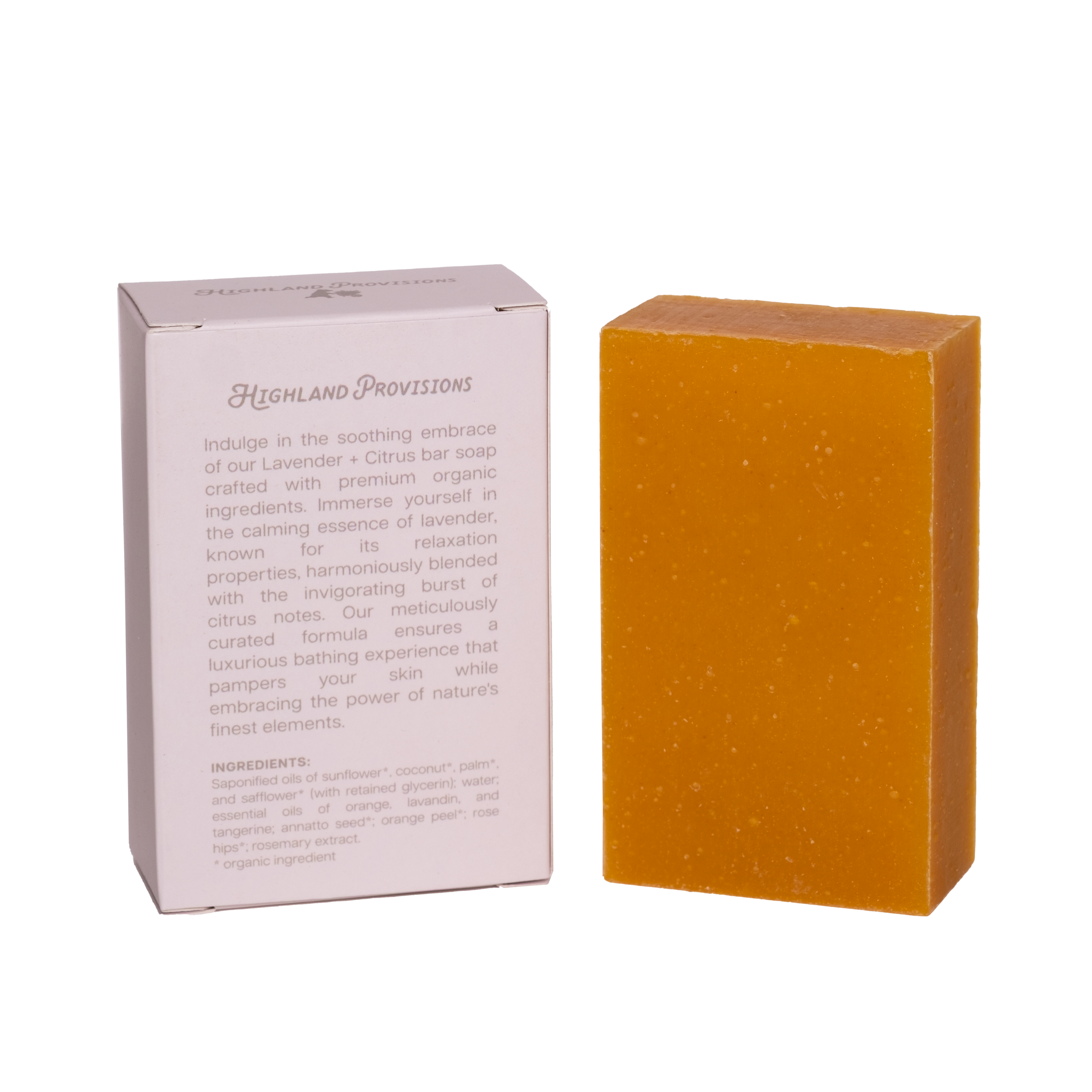 Lavender + Citrus | Organic Bar Soap, 4 oz
