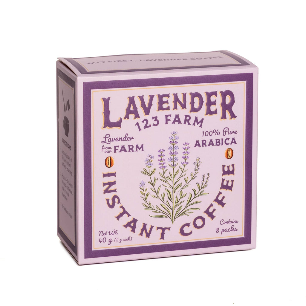 Instant Lavender Coffee – Arabica Blend, 8 Packs Eco Box