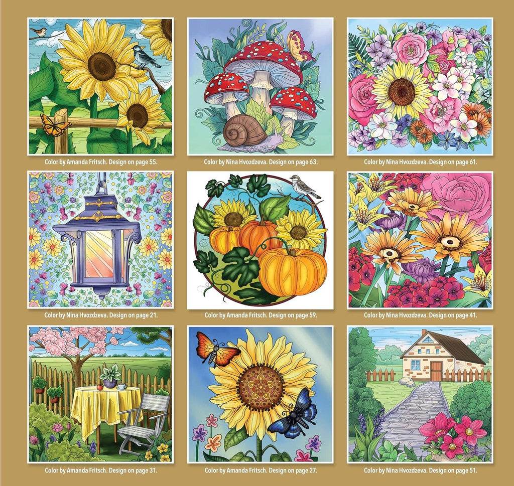Serenity Garden Coloring Book -Scenes of Tranquility & Peace
