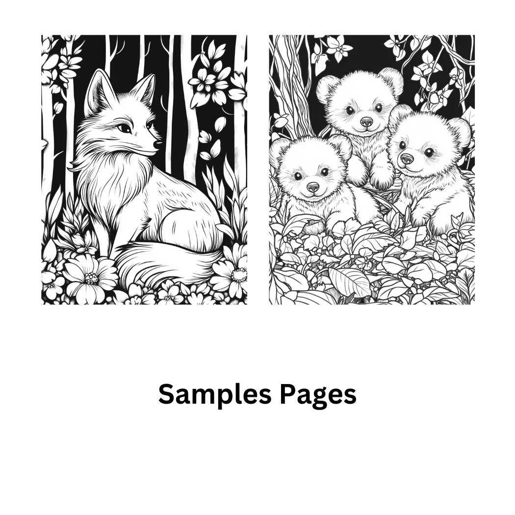 Spiral Bound Woodland Wonders Coloring Book