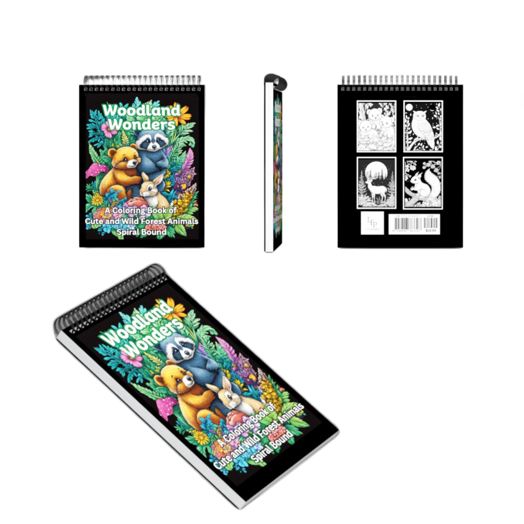 Spiral Bound Woodland Wonders Coloring Book
