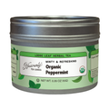 Organic Peppermint, Clear Top Loose Leaf Herbal Tea Tin