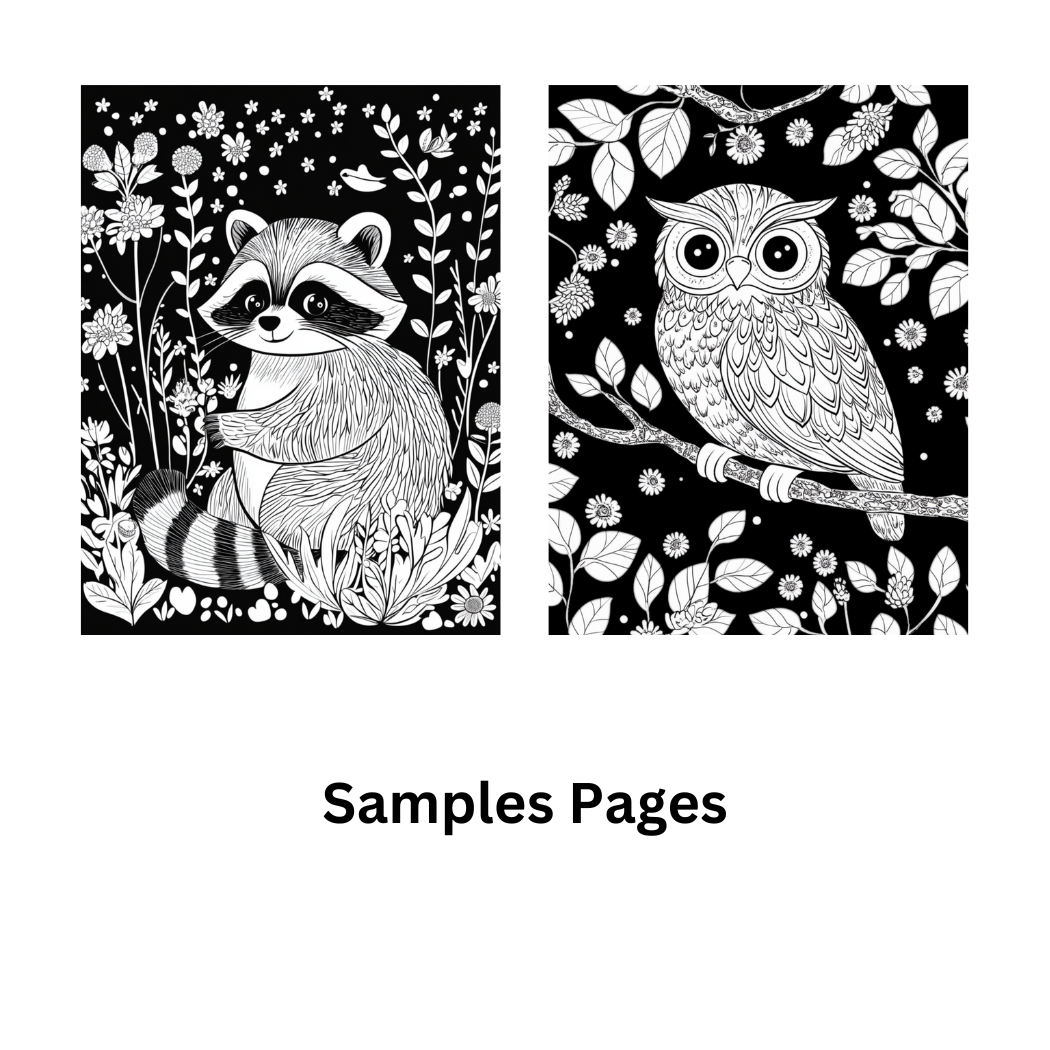 Spiral Bound Woodland Wonders Coloring Book