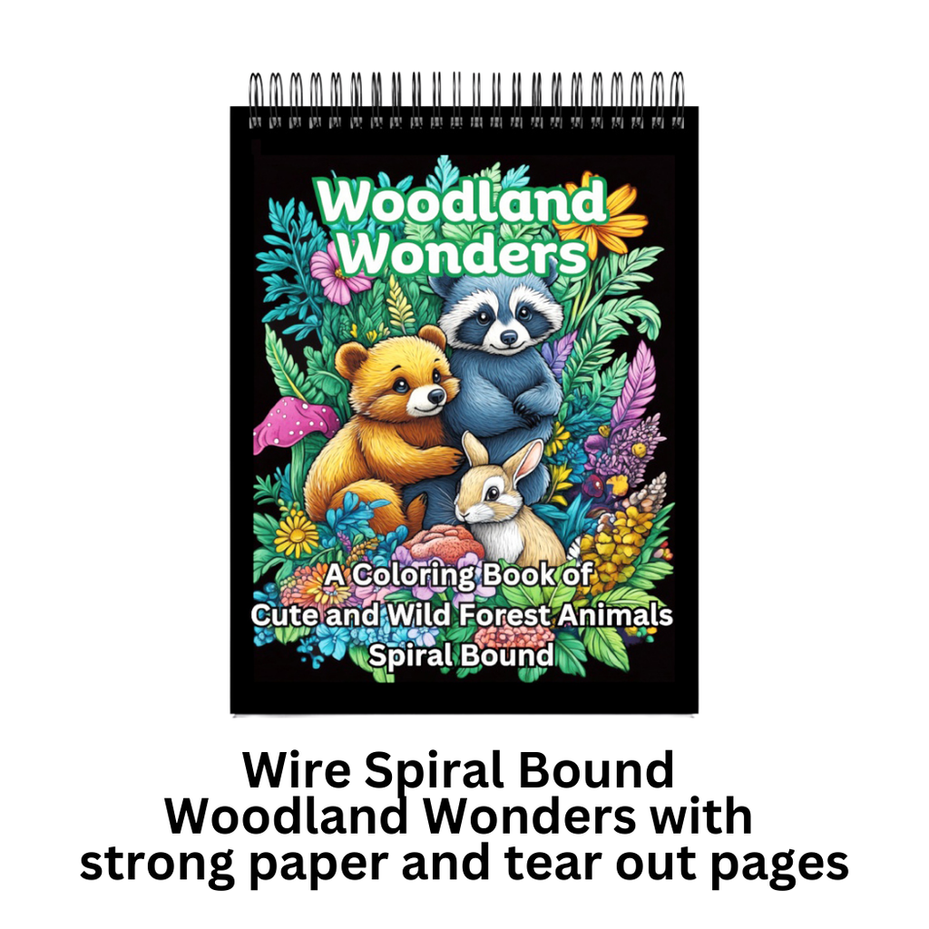 Spiral Bound Woodland Wonders Coloring Book