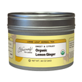 Organic Lemon Ginger, Clear Top Loose Leaf Herbal Tea Tin