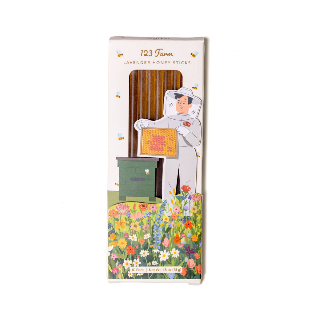 Lavender Honey Sticks – 10 Pack with Storybook Style Design
