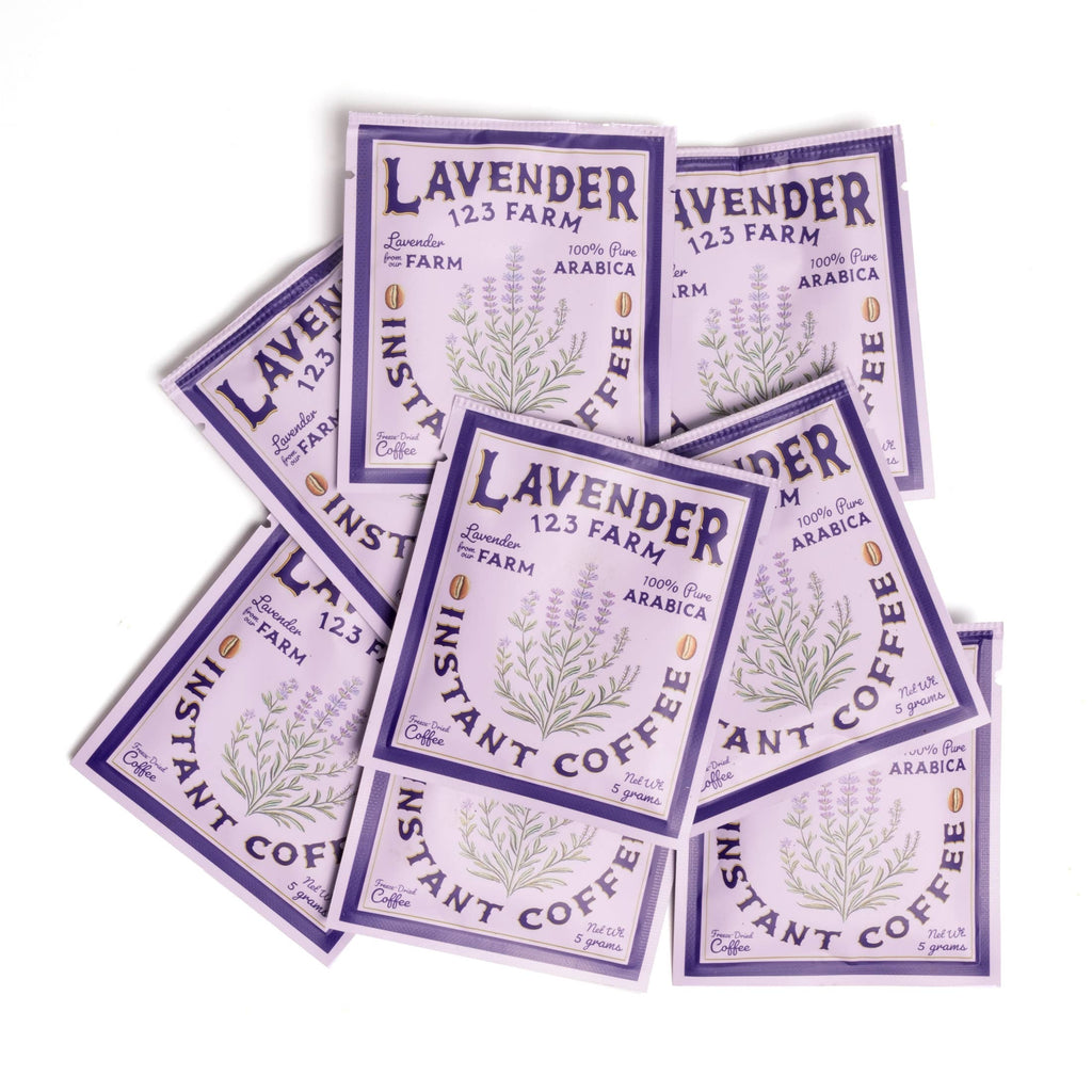 Instant Lavender Coffee – Arabica Blend, 8 Packs Eco Box