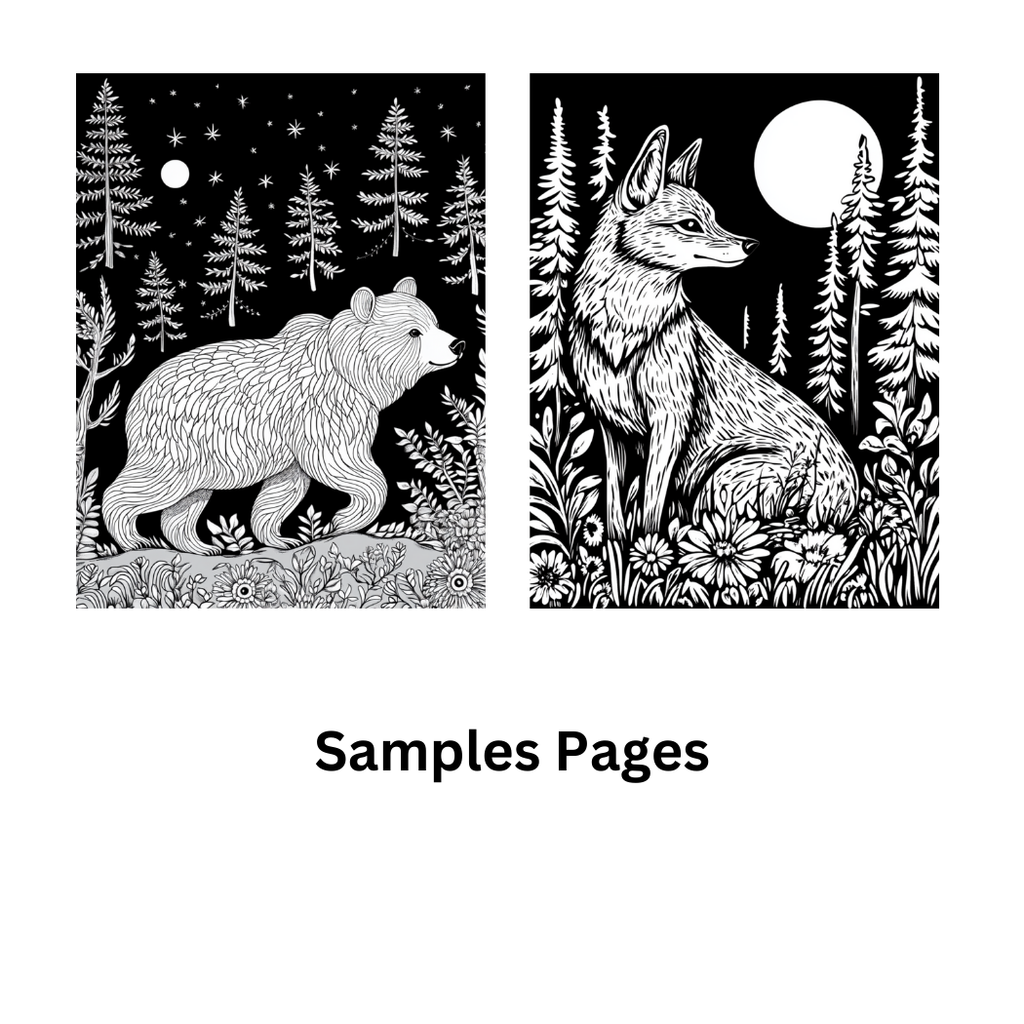 Spiral Bound Woodland Wonders Coloring Book