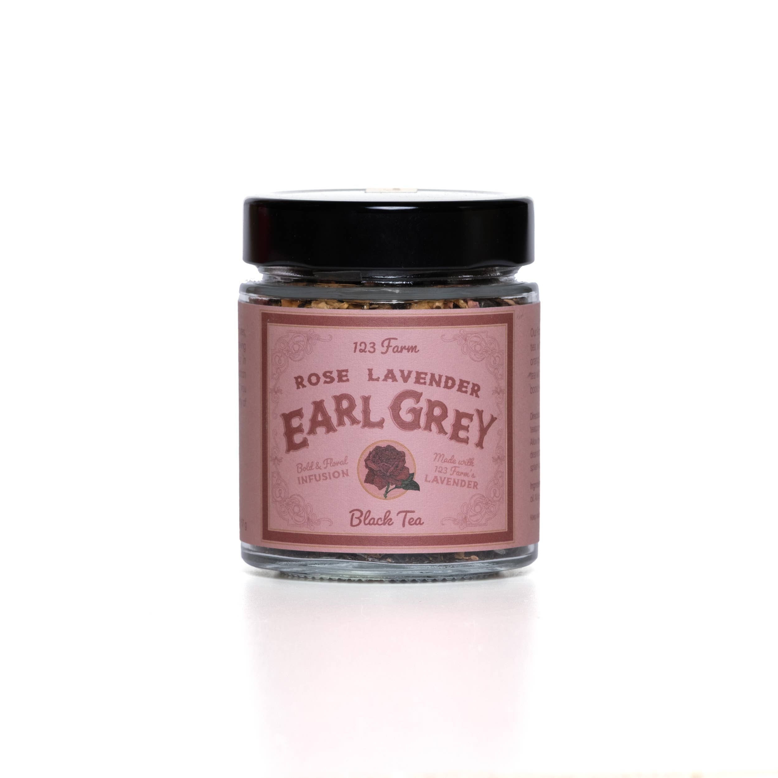 Rose Lavender Earl Grey Black Tea – 2 oz Loose Leaf