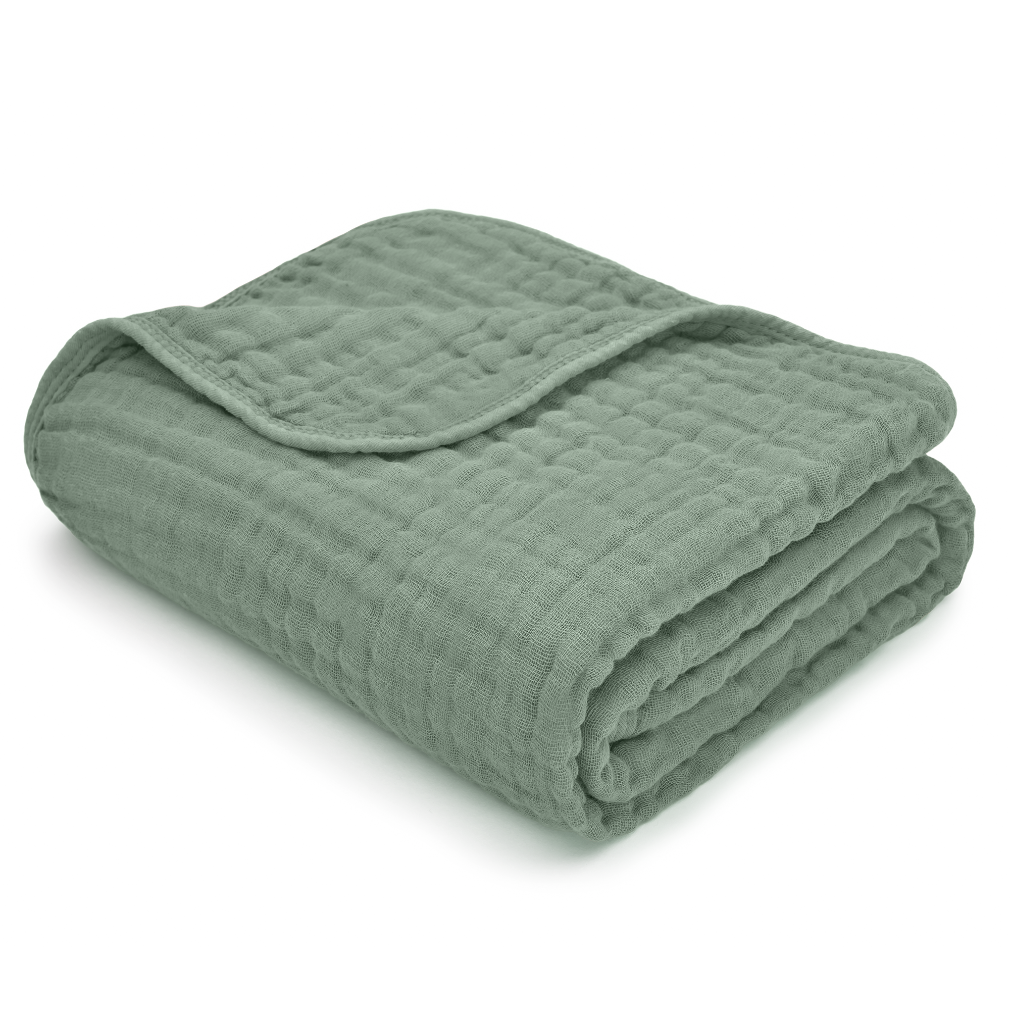 Muslin Baby Blanket, 40" x 40" Swaddle Blanket by Comfy Cubs