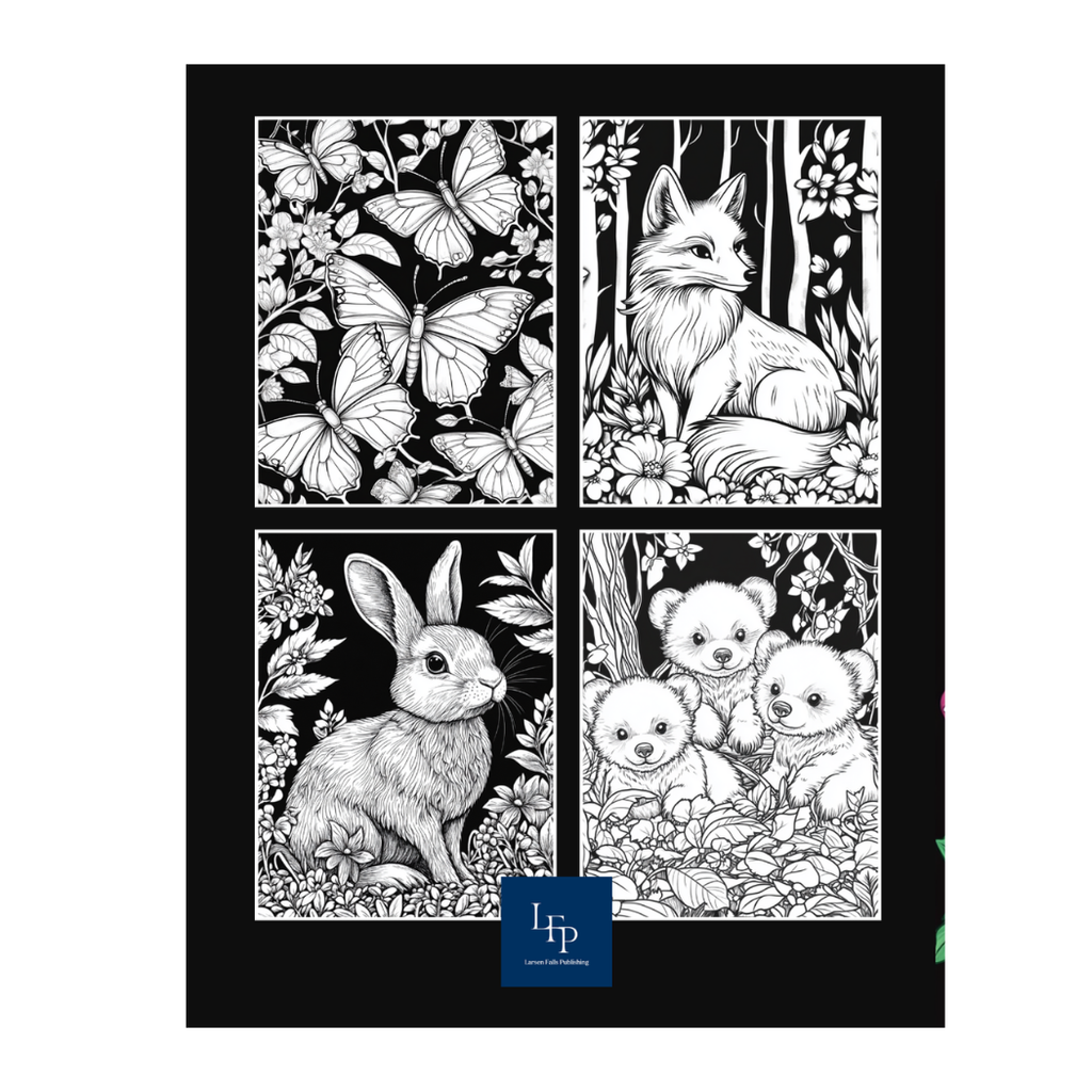 Woodland Wonders A Coloring Book of Cute Wild Forest Animals