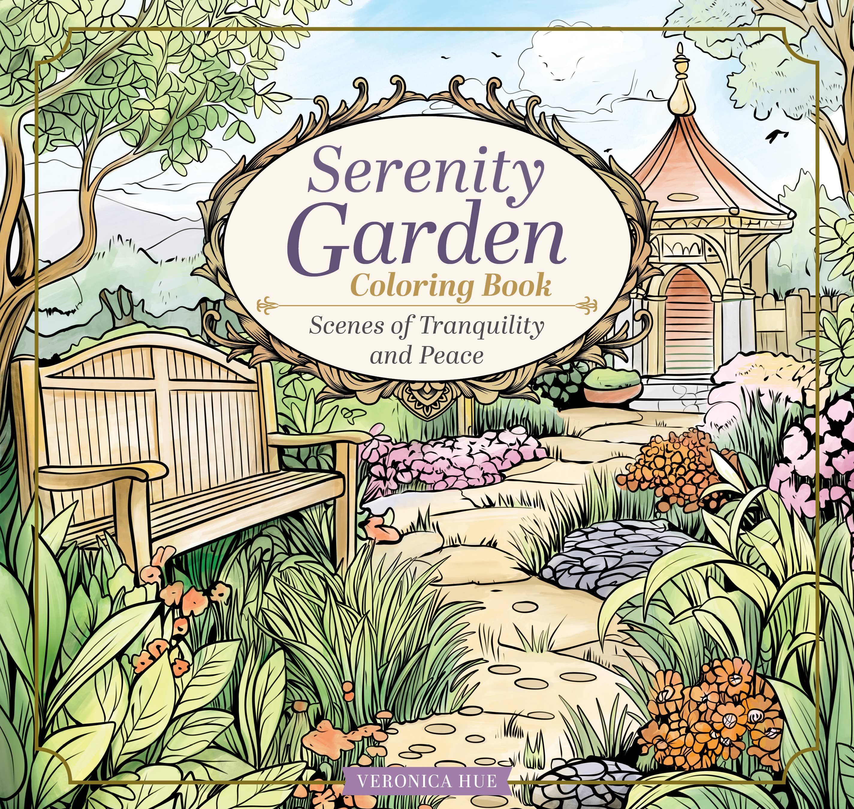 Serenity Garden Coloring Book -Scenes of Tranquility & Peace