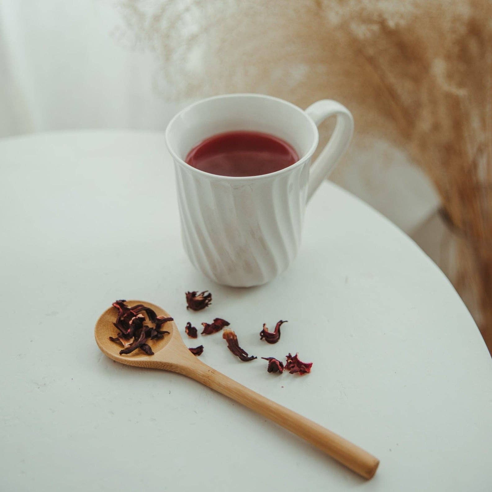 Organic Hibiscus, Clear Top Loose Leaf Herbal Tea Tin