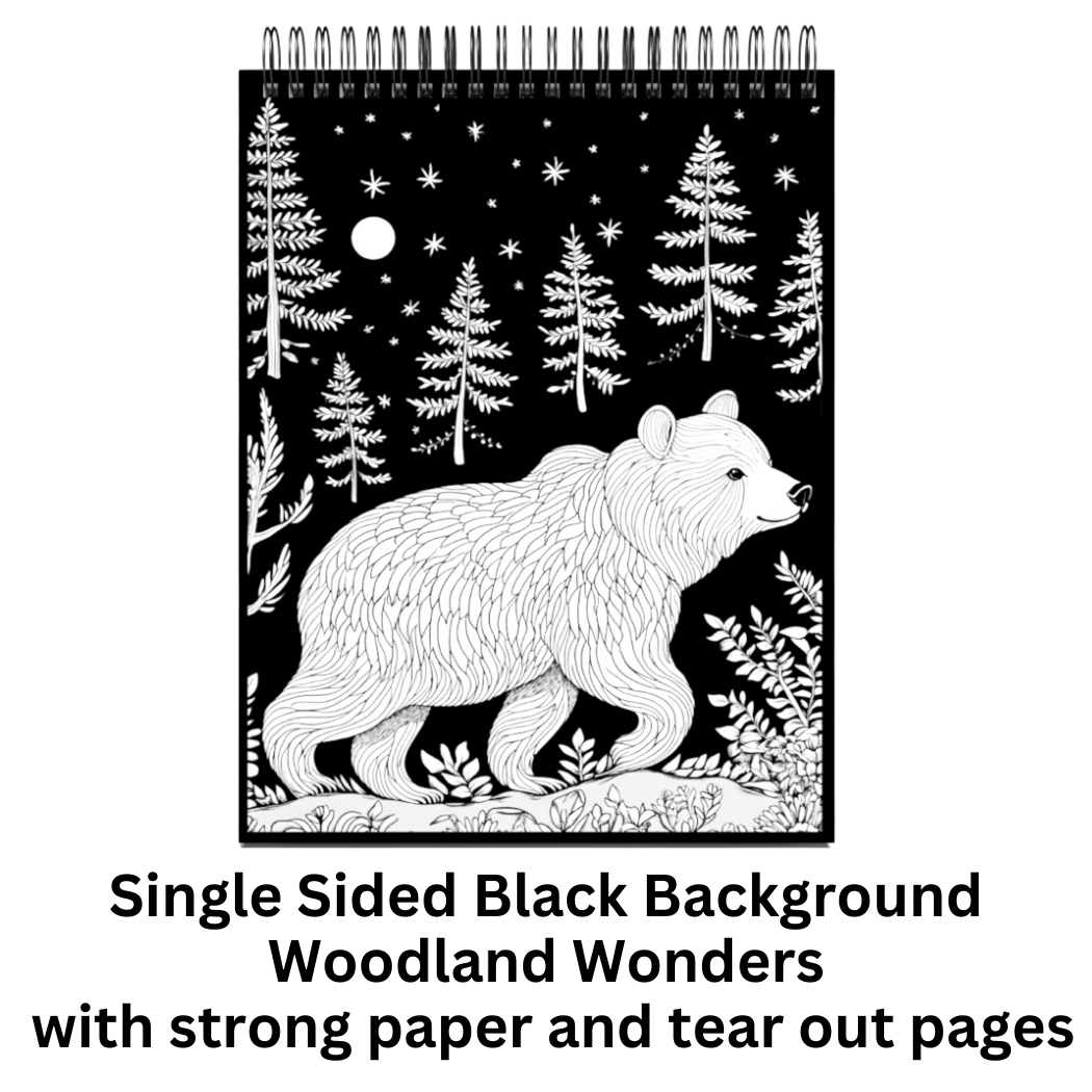 Spiral Bound Woodland Wonders Coloring Book