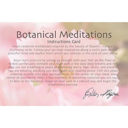 Botanical Meditations: mindfulness cards