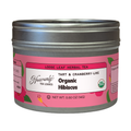 Organic Hibiscus, Clear Top Loose Leaf Herbal Tea Tin