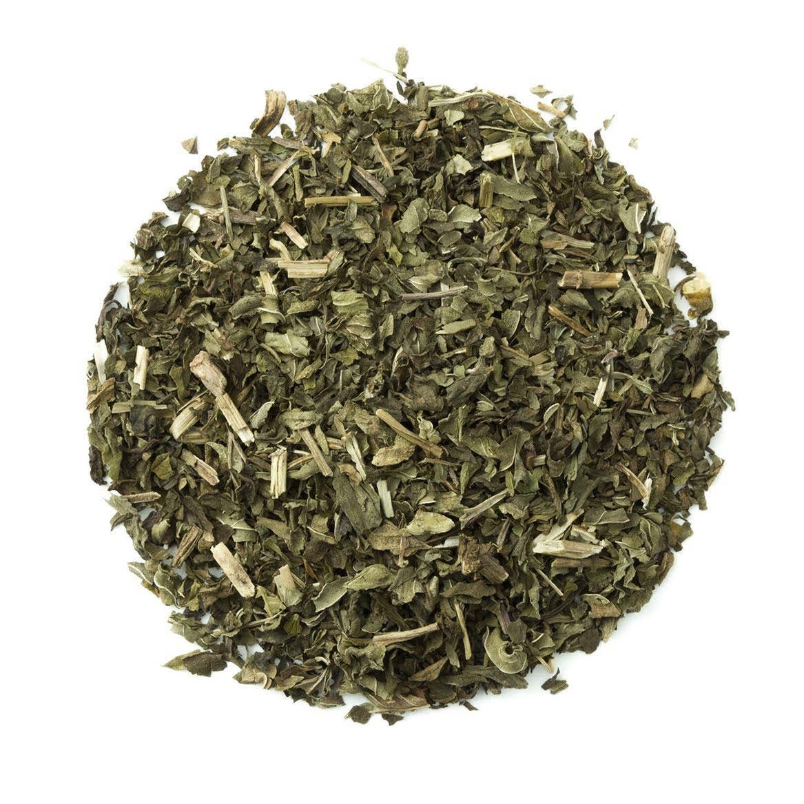 Organic Peppermint, Clear Top Loose Leaf Herbal Tea Tin