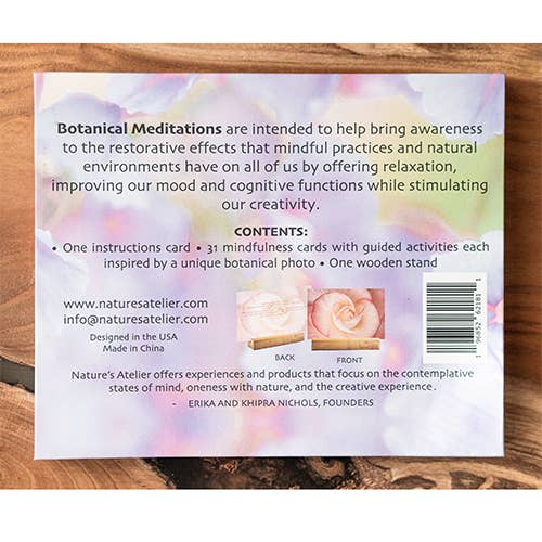 Botanical Meditations: mindfulness cards