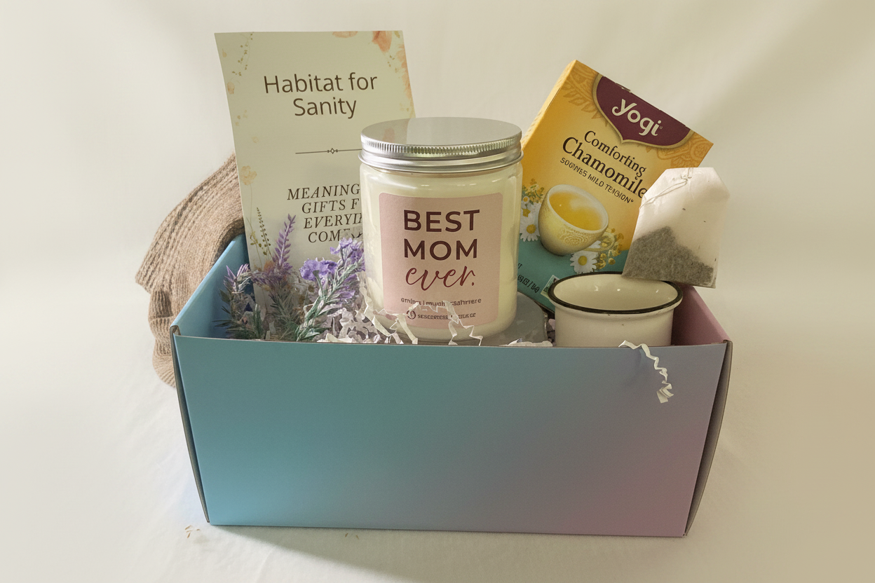 A Moment for Mom gift set on a soft ivory background